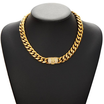 Cuban Link Letter Necklace