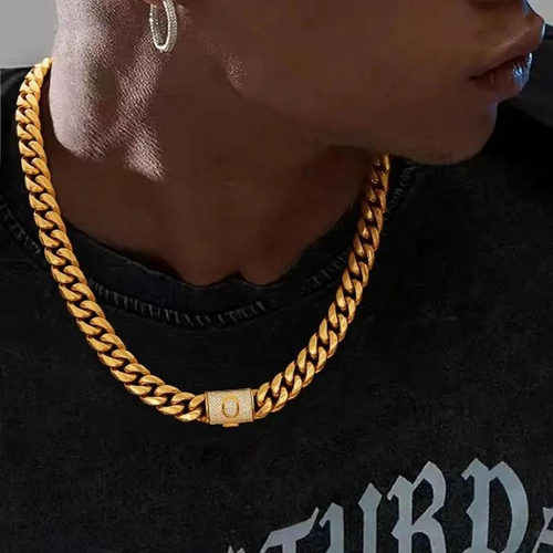 Cuban Link Letter Necklace
