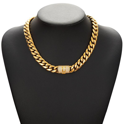 Cuban Link Letter Necklace