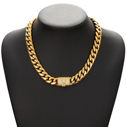 Cuban Link Letter Necklace