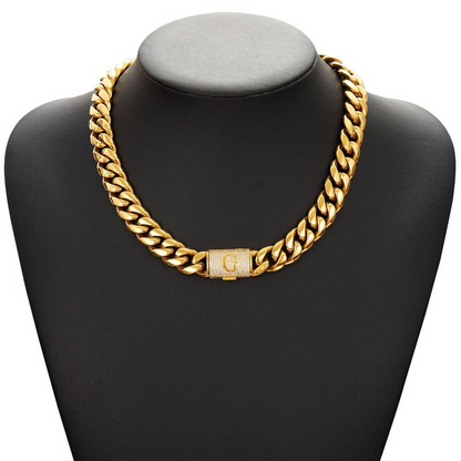 Cuban Link Letter Necklace