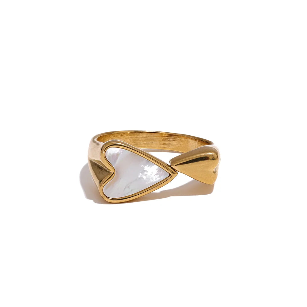 Shell Heart Ring