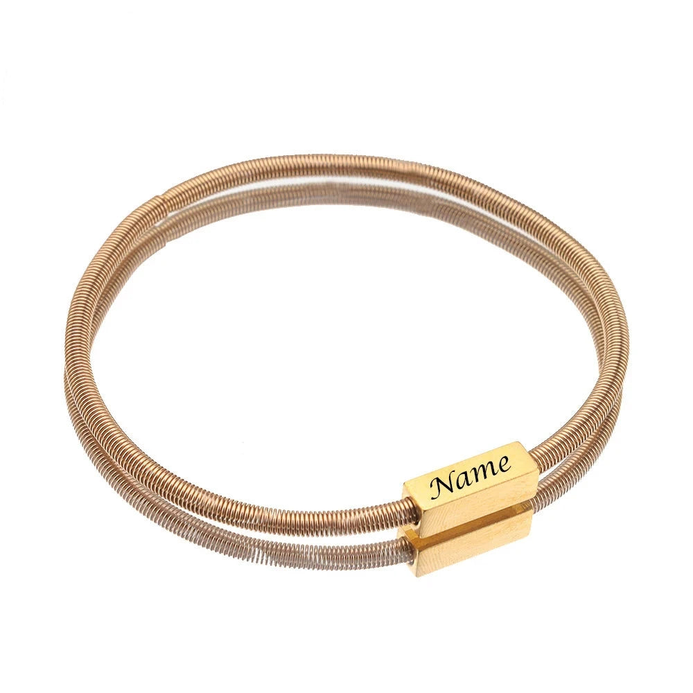 Personalized Love Block Bracelet