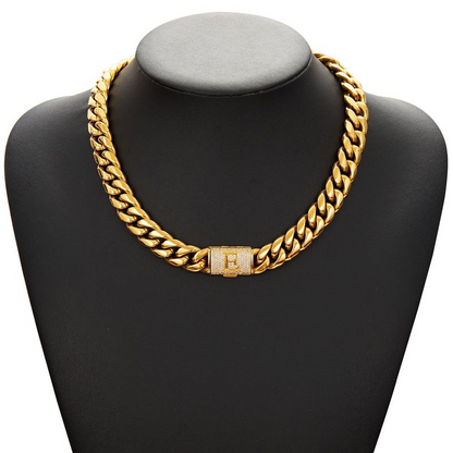 Cuban Link Letter Necklace