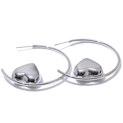 Huggie Heart Earrings