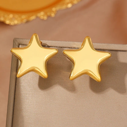 Minimal Star Earrings